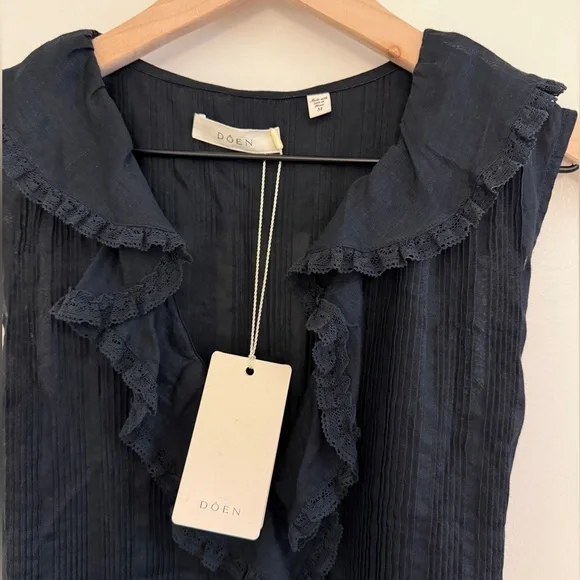 Doen Black Ruffle Mini Dress - Picture 5 of 8